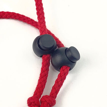 cinatex Topes para cordones de plástico ajustables con forma de bola StrapRyte® - 100 unidades