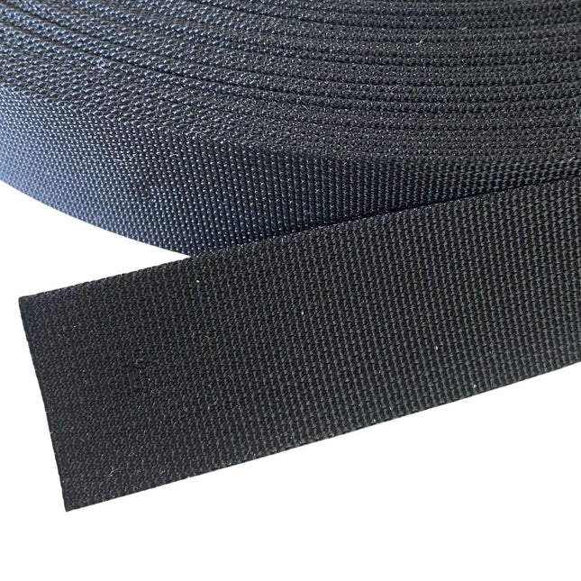 cinatex Cintas Cinta de poliester alta tenacidad -  Color Negro - Rollo de 50 metros