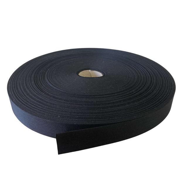 cinatex Cintas Cinta de poliester alta tenacidad -  Color Negro - Rollo de 50 metros