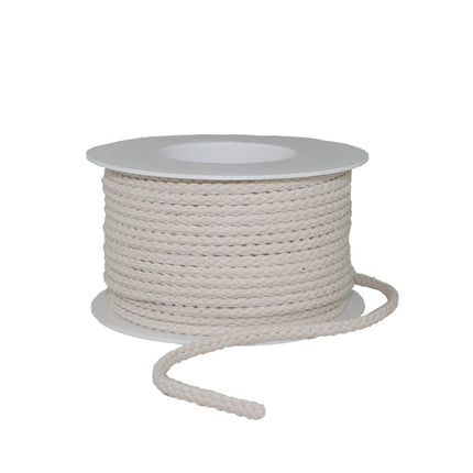 StrapRyte cordón Algodón natural Cordón de algodón trenzado de 5 mm StrapRyte® - 25 metros